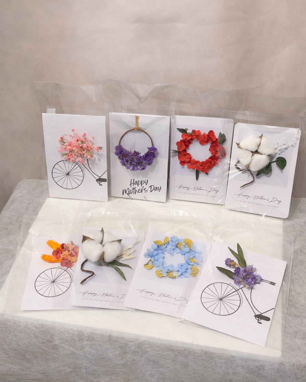 Handcrafted Floral Card - Medium