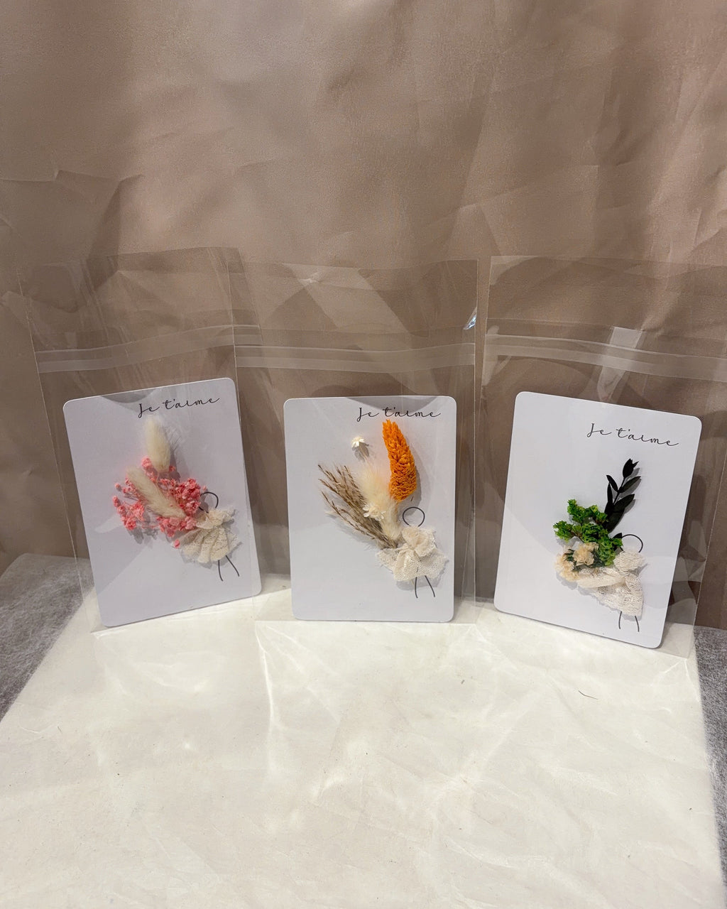 Handcrafted Floral Card - Medium