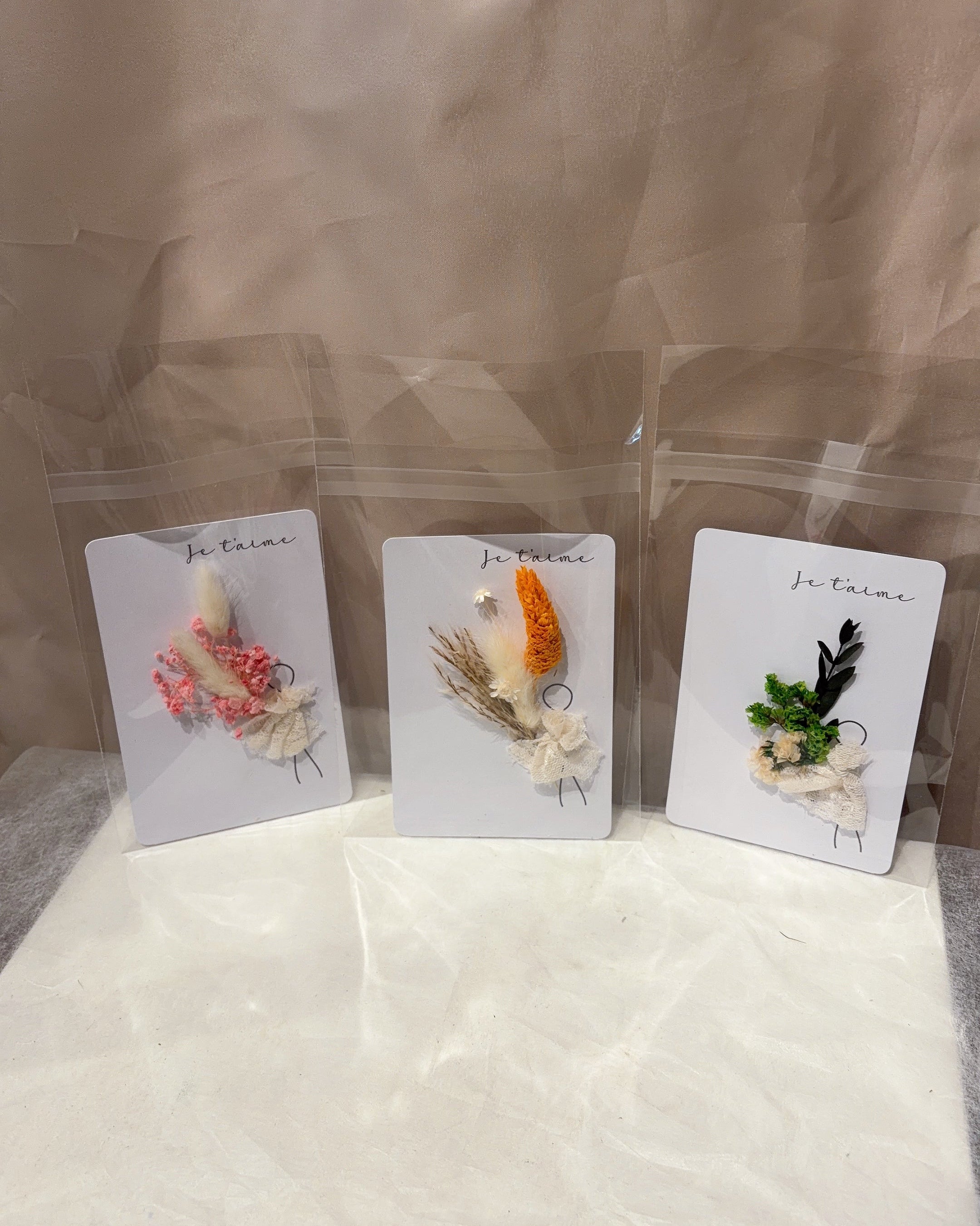 Handcrafted Floral Card - Medium