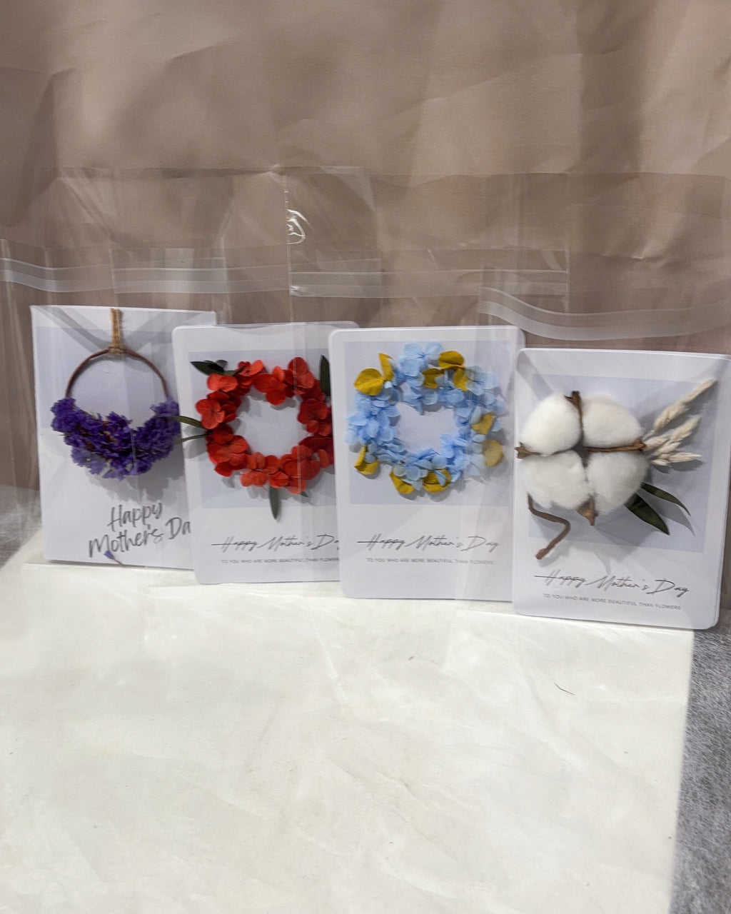 Handcrafted Floral Card - Medium